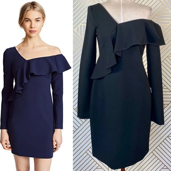 Black Halo Tava Mini Dress in Black‎ - Picture 1 of 12